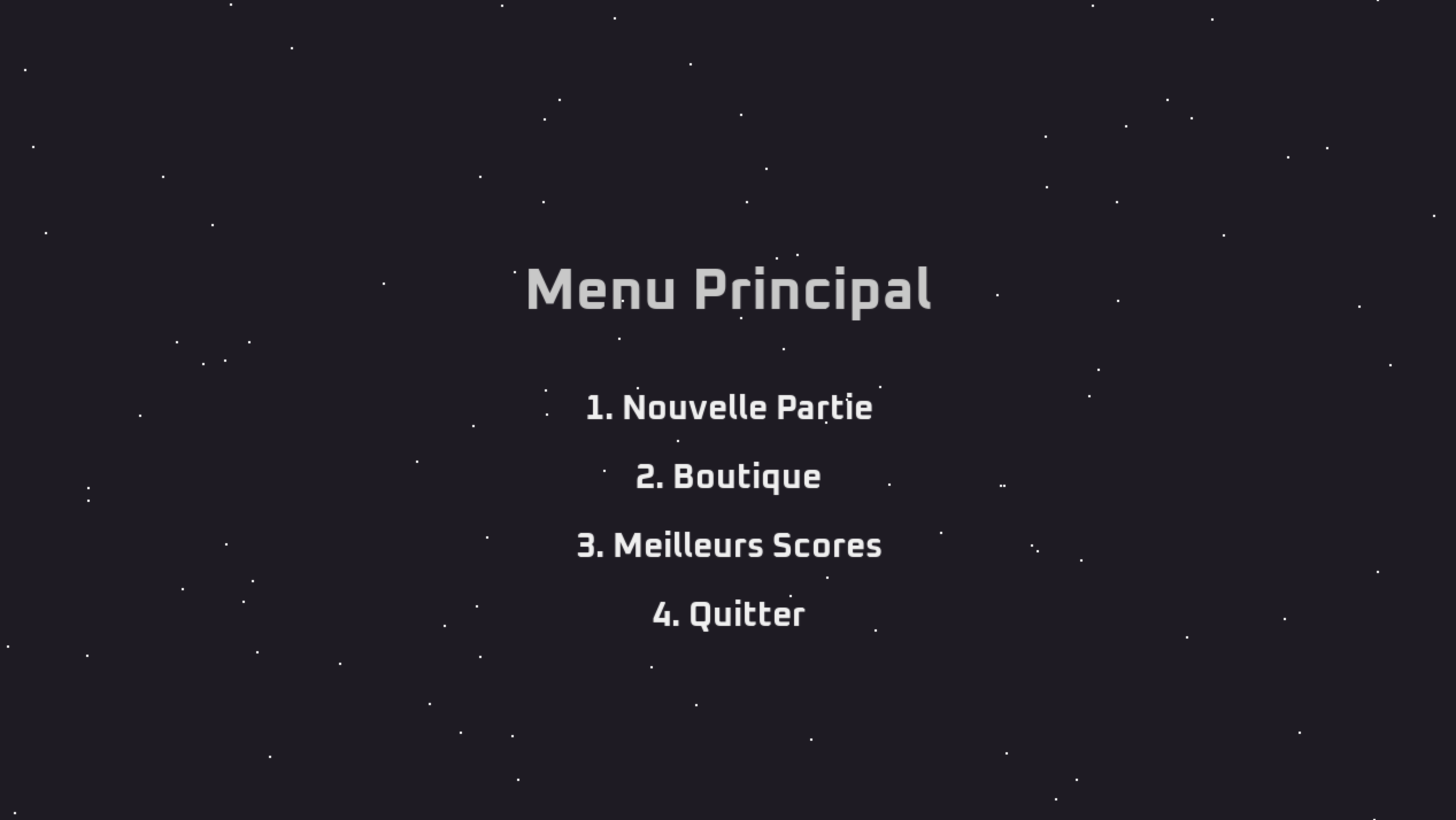 Menu Principal