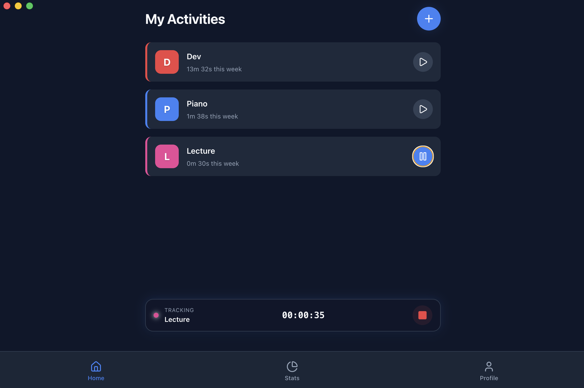 TimeTracker Dashboard